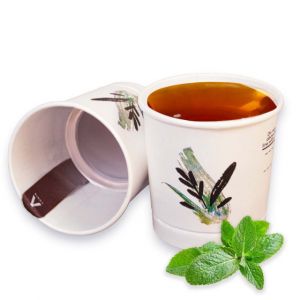 Gobelet Pr&eacute;-dos&eacute; Th&eacute; Menthe Sucr&eacute; - 15 boissons