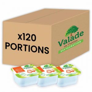 Confiture Valade Assortiment Fruits d'Et&eacute; 30 gr - Abricot, Peche, Mirabelle - 120 barquettes