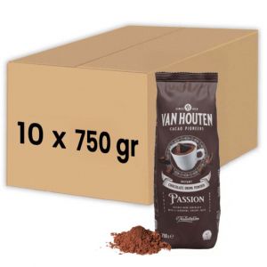 Chocolat Chaud Van Houten VH Passion Cacao 33% - 10 paquets - 7,5 Kg
