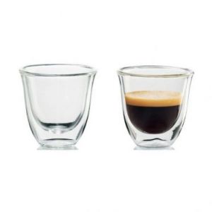 Tasse en verre double paroi Delonghi Espresso 6 cl - DLSC310 - par 2
