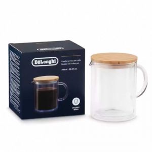 Carafe &agrave; Caf&eacute; en Verre double paroi Delonghi - 750 ml - DLSC078