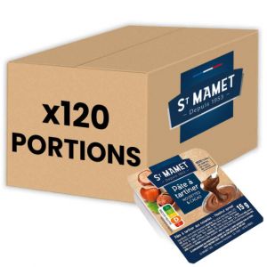 Pate &agrave; tartiner St Mamet Noisettes et Cacao Mini portion 15 gr - Carton de 120 barquettes
