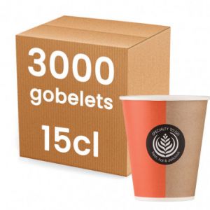 Gobelet carton 15 cl - Premium To Go - 3000 gobelets