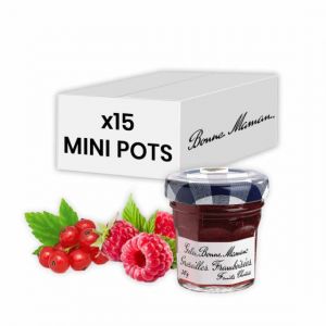 Confiture Gel&eacute;e Groseille Frambois&eacute;e Bonne Maman 30 gr - 15 mini pots en verre