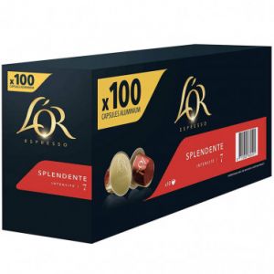 Capsule Nespresso Compatible Caf&eacute; L'Or Espresso Splendente - 10 bo&icirc;tes - 100 capsules