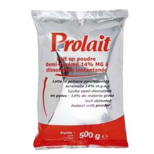 Lait en poudre Demi-&Eacute;cr&eacute;m&eacute; 14% MG Prolait pour Distributeur Automatique - 500 gr