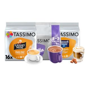 Pack Petit D&eacute;jeuner - Dosette Tassimo - 34 boissons