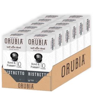 Capsule Nespresso Compatible Caf&eacute; Orubia Ristretto 100% Arabica Intensit&eacute; 10 - 120 capsules