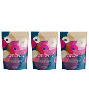 Caf&eacute; de Sp&eacute;cialit&eacute; en Grains Bio Loutsa Caf&eacute; de Lyon - 3 paquets - 750 gr