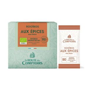 Rooibos Bio aux &Eacute;pices La Route des Comptoirs - 40 sachets envelopp&eacute;s