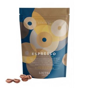 Caf&eacute; de Sp&eacute;cialit&eacute; en Grains Bio Loutsa Espresso - 250 gr