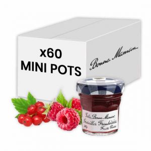 Confiture Gel&eacute;e Groseille Frambois&eacute;e Bonne Maman 30 gr - 60 mini pots en verre
