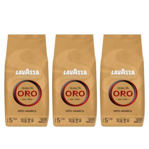 Caf&eacute; en Grains Lavazza Qualita Oro - 3 paquets - 3 Kg
