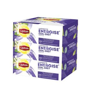 Coffret de Th&eacute; Noir Earl Grey Lipton - 3 coffrets - 300 sachets