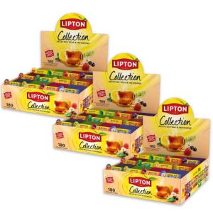 Coffret de Th&eacute;s et Infusions Lipton 12 vari&eacute;t&eacute;s - 3 coffrets - 540 sachets