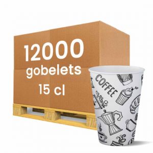 Gobelet carton 15 cl Graffiti - 12000 gobelets