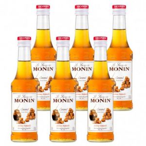Sirop Monin Saveur Caramel - 6 bouteilles de 25 cl