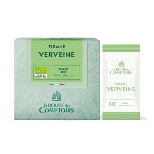 Infusion Bio Verveine La Route des Comptoirs - 40 sachets envelopp&eacute;s