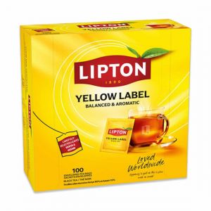 Coffret de Th&eacute; Noir Yellow Label Tea Lipton - 100 sachets
