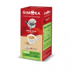 Dosette ESE Gimoka Gran Bar - 18 dosettes compostables emball&eacute;es individuellement