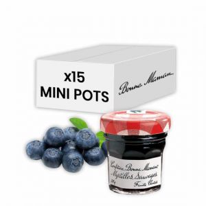 Confiture Myrtille Bonne Maman 30 gr - 15 mini pots en verre