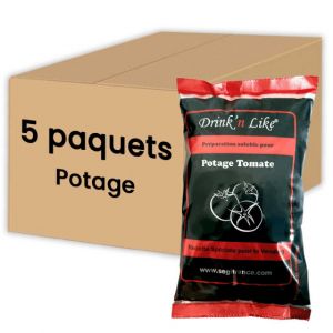 Potage Instantan&eacute; Distributeur Automatique Drink'n Like Soupe Tomate - 5 paquets - 5 Kg