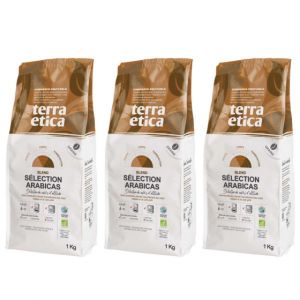 Caf&eacute; en Grains Bio Terra Etica S&eacute;lection Arabicas - 3 paquets - 3 Kg