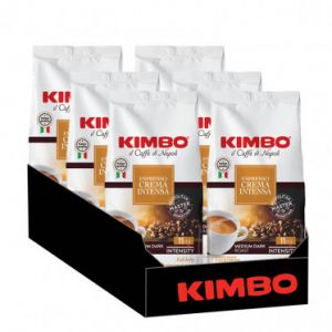 Caf&eacute; en Grains Kimbo Crema Intensa - 6 paquets - 6 Kg
