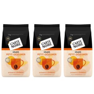 Caf&eacute; en Grains Carte Noire Petit-D&eacute;jeuner - 3 paquets - 3 Kg