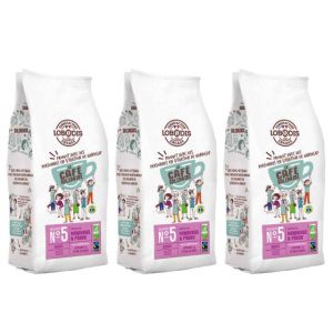 Caf&eacute; en Grains Bio Solidaire Lobodis N&deg;5 Honduras & P&eacute;rou - 3 paquets - 3 Kg