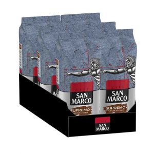 Caf&eacute; en Grains San Marco Supremo - 6 paquets - 6 Kg