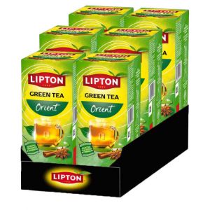 Th&eacute; Vert Lipton Orient - 6 boites - 150 sachets