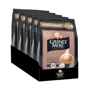 Dosette Senseo compatible Caf&eacute; Grand'M&egrave;re Classique - 5 paquets - 270 dosettes