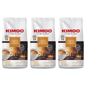 Caf&eacute; en Grains Kimbo Crema Intensa - 3 paquets - 3 Kg