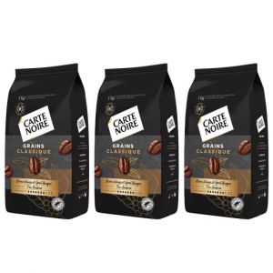 Caf&eacute; en Grains Carte Noire Classique - 3 paquets - 3 Kg