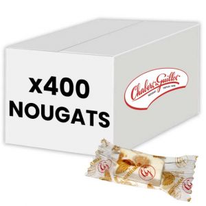 Nougat de Mont&eacute;limar IGP Chabert & Guillot Nougat tendre - Carton de 400 nougats soit 2 Kg