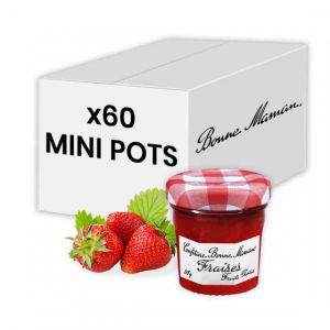 Confiture Fraise Bonne Maman 30 gr - 60 mini pots en verre