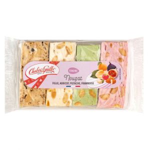 Assortiment de nougat Chabert & Guillot - Figue, abricot, pistache, framboise - 90g