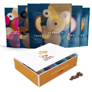 Coffret D&eacute;couverte Caf&eacute; de Sp&eacute;cialit&eacute; en Grains Bio Loutsa - 6 paquets