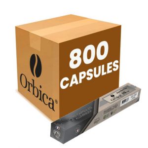 Capsule Nespresso Compatible Caf&eacute; Orbica Ristretto - 80 tubes - 800 capsules