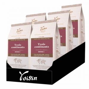 Caf&eacute; de Sp&eacute;cialit&eacute; en Grains Caf&eacute; Voisin Trois continents - 5 paquets - 5 Kg