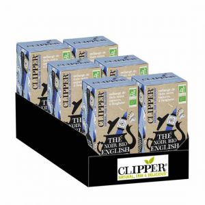 Th&eacute; Noir Bio Clipper English Breakfast - 6 boites - 120 sachets