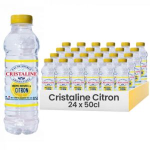 Bouteille d'eau Cristaline Citron 50cl x24