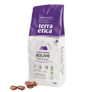 Caf&eacute; en Grains Bio Terra Etica Bolivie - 1 Kg