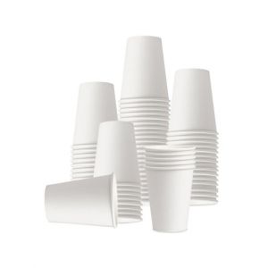 Gobelet carton 15 cl Blanc - 100 gobelets