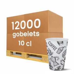 Gobelet carton 10 cl Graffiti - 12000 gobelets