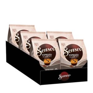 Dosette Senseo Espresso Classic 100% Arabica - 5 paquets - 160 dosettes compostables
