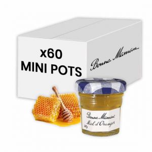 Miel Fleur d'Oranger Bonne Maman 30 gr - 60 mini pots en verre