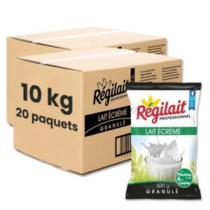 Lait en Poudre R&eacute;gilait Ecr&eacute;m&eacute; pour Distributeur Automatique - 20 paquets - 10 Kg