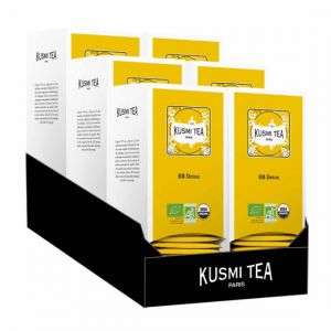Th&eacute; Vert BB D&eacute;tox Bio Kusmi Tea - 6 boites - 150 sachets envelopp&eacute;s